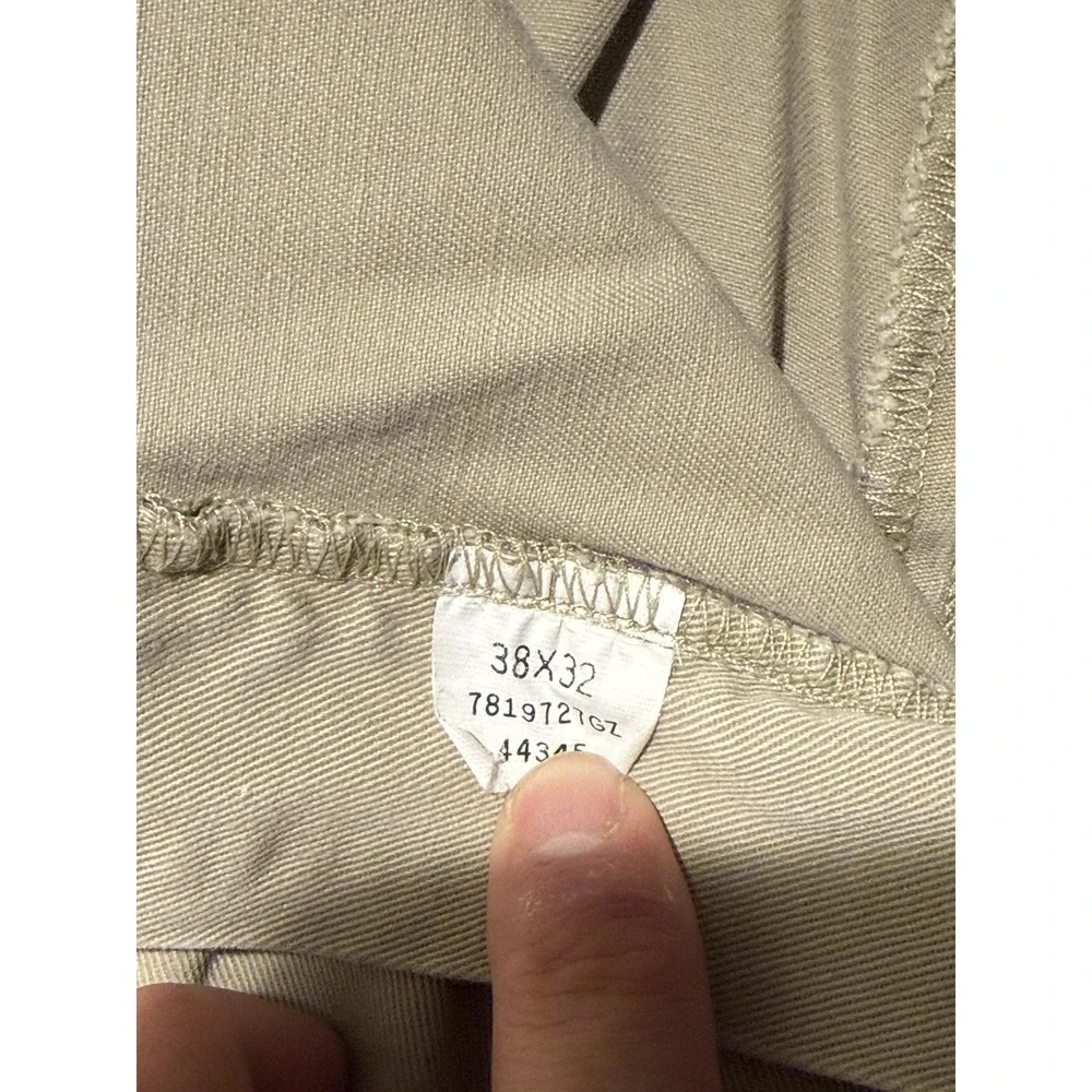 Vintage Polo‎ Ralph Lauren Andrew Pant Men's 38x32 (36x31) Pleated Chino Tan